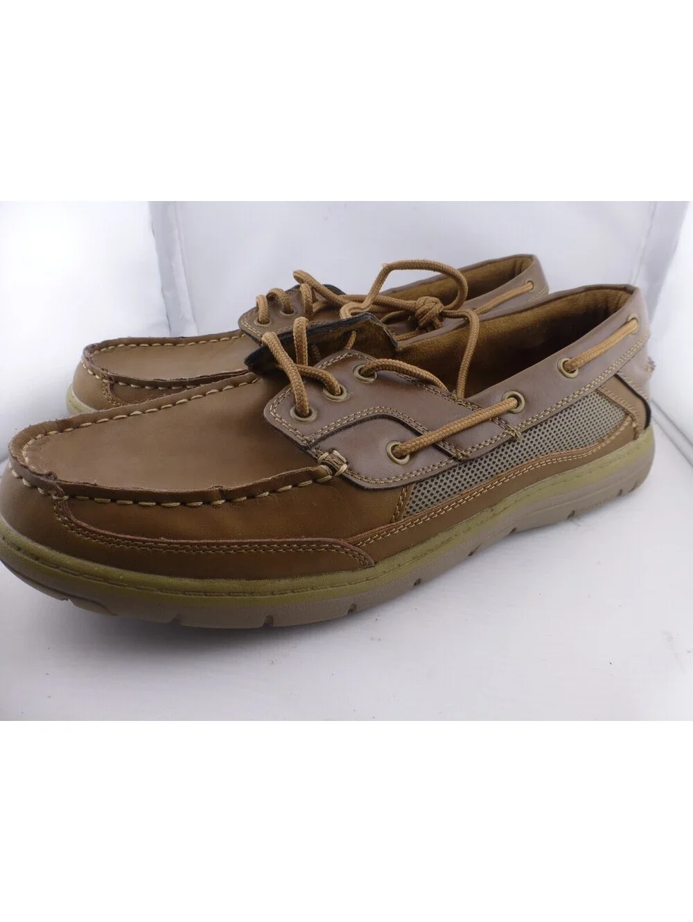 Croft & Barrow Men's 12 Med Brown Boat Shoes Deck Loafers Memory Foam M14